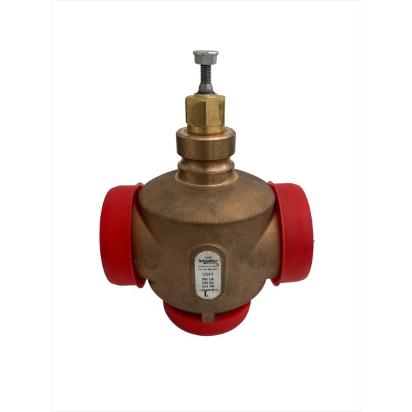 V341 Válvula macho de 3 vías bronce pn16 dn50 kvs38